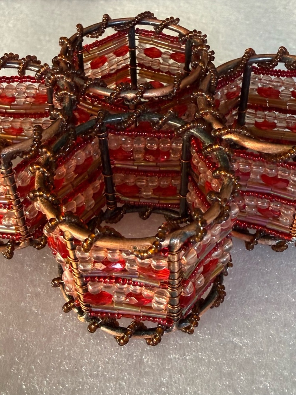 Beaded Moroccan Napkin Holders from Pier One. SET OF 4